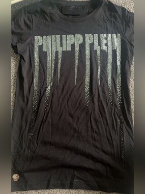 Crystal Philipp Plein Black T-Shirt